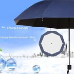 Large Windproof Automatic Folding Umbrella Uv Protection Portable For 2 People
