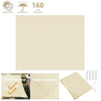 2X33X33X44X5M Sun Shade Sail Waterproof Outdoor Square Rectangle Garden Patio