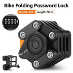 West Biking 4 Digit Code Bicycle Folding Lock Anti Theft Ebike Chain Lock 78Cm