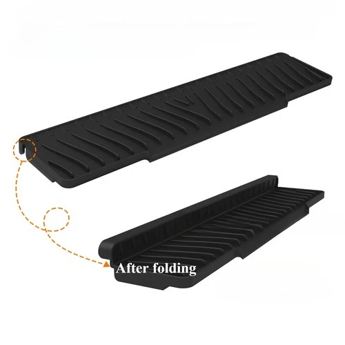 Foldable Silicone Sink Splash Guard & Drain Pad – Kitchen and Bathroom Faucet Splash Protector
