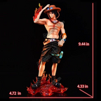 One Piece Ace Figure 24Cm Anime Pvc Action Statue Collectible Model Toy Gift