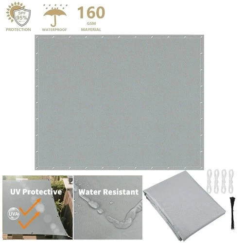 2X33X33X44X5M Sun Shade Sail Waterproof Outdoor Square Rectangle Garden Patio